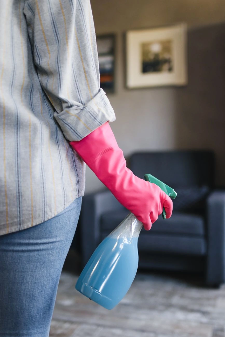 cleaning three rooms