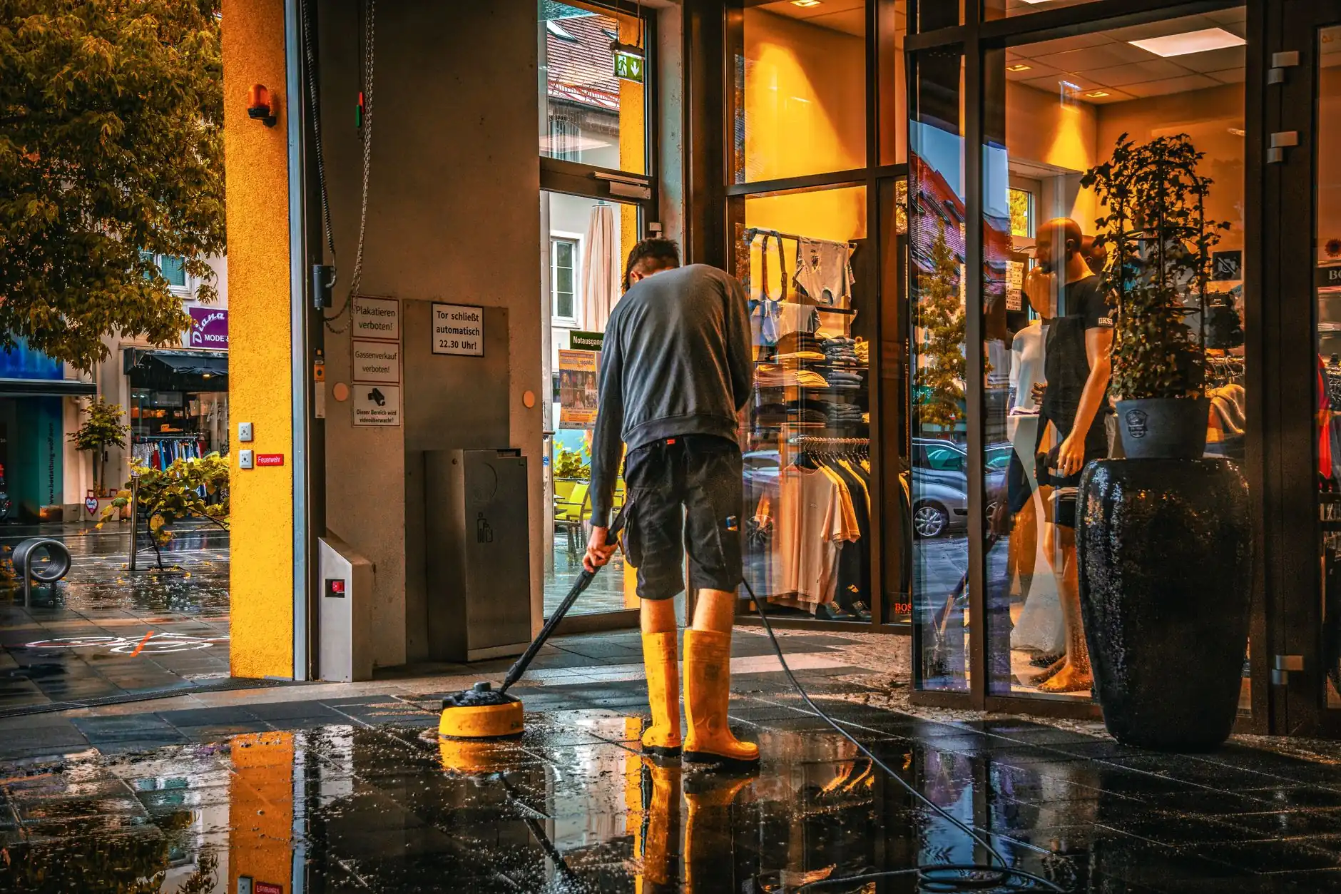 wide banner for cleaning company